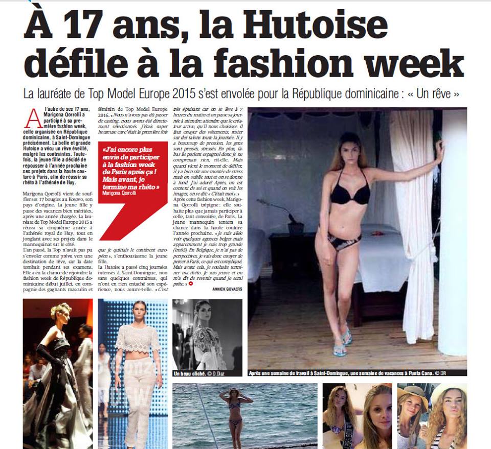 Top Model Europe - Marigona _ rd fashion week