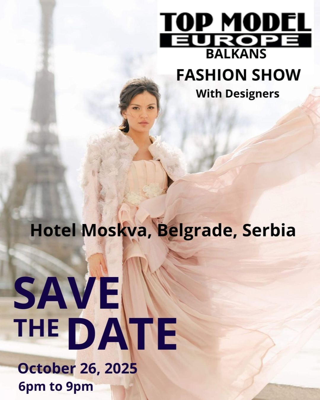 Flyer Final Show Top Model Europe Balkans 2025